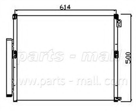 PARTS-MALL PXNCF-012 Конденсатор, кондиционер для TOYOTA 4 RUNNER (Тойота/тоета 4 руннэр) PARTS-MALL PXNCF-012 Конденсатор, кондиционер для TOYOTA 4 RUNNER (Тойота/тоета 4 руннэр)