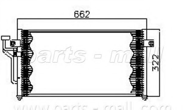 PARTS-MALL PXNCG-010 Конденсатор, кондиционер для MITSUBISHI LANCER IV (Митсубиши/митсубиси Ланcэр иv) PARTS-MALL PXNCG-010 Конденсатор, кондиционер для MITSUBISHI LANCER IV (Митсубиши/митсубиси Ланcэр иv)