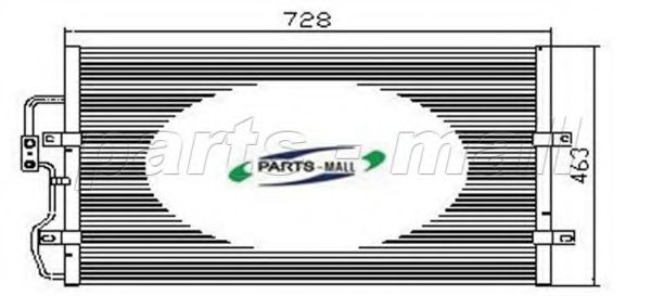 PARTS-MALL PXNCX-007Z Конденсатор, кондиционер для CITROËN SYNERGIE (CитроËн Сънэргиэ) PARTS-MALL PXNCX-007Z Конденсатор, кондиционер для CITROËN SYNERGIE (CитроËн Сънэргиэ)
