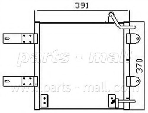 PARTS-MALL PXNCX-078T Конденсатор, кондиционер для VOLKSWAGEN POLO (Фольксваген Поло) PARTS-MALL PXNCX-078T Конденсатор, кондиционер для VOLKSWAGEN POLO (Фольксваген Поло)