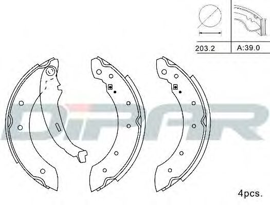 DITAS DPB1016 Тормозные колодоки для PEUGEOT (Пежо) DITAS DPB1016 Тормозные колодоки для PEUGEOT (Пежо)