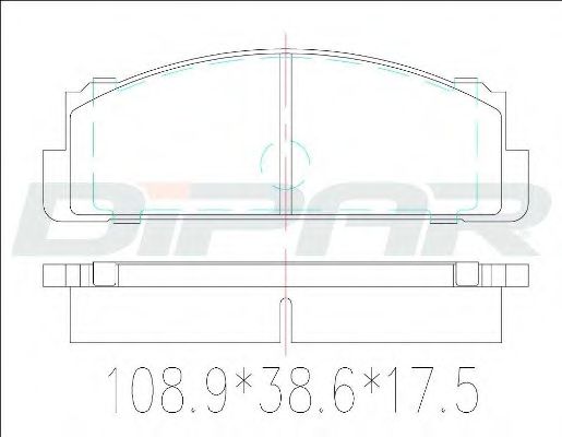 DITAS DFB1106 Тормозные колодки для FIAT SUPERBRAVO (Фиат Супербраvо) DITAS DFB1106 Тормозные колодки для FIAT SUPERBRAVO (Фиат Супербраvо)