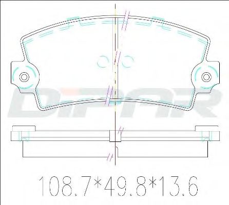 DITAS DFB1148 Тормозные колодки для DACIA 1410 (Дача 1410) DITAS DFB1148 Тормозные колодки для DACIA 1410 (Дача 1410)