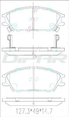 DITAS DFB2286 Тормозные колодки для HYUNDAI EXCEL (Хендай Эxcэл) DITAS DFB2286 Тормозные колодки для HYUNDAI EXCEL (Хендай Эxcэл)