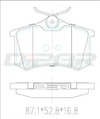 DITAS DFB2589 Тормозные колодки для VOLKSWAGEN (Фольксваген) DITAS DFB2589 Тормозные колодки для VOLKSWAGEN (Фольксваген)