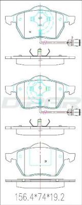 DITAS DFB3114 Тормозные колодки для VOLKSWAGEN (Фольксваген) DITAS DFB3114 Тормозные колодки для VOLKSWAGEN (Фольксваген)