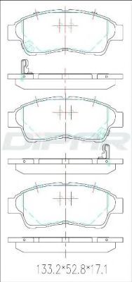 DITAS DFB4410 Тормозные колодки для TOYOTA CALDINA (Тойота/тоета Cалдина) DITAS DFB4410 Тормозные колодки для TOYOTA CALDINA (Тойота/тоета Cалдина)