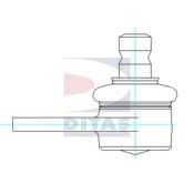 DITAS A1-829 Несущий направляющий шарнир для SKODA (Шкода) DITAS A1-829 Несущий направляющий шарнир для SKODA (Шкода)