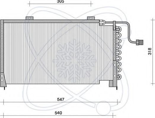 ELECTRO AUTO 30Z0004 Конденсатор, кондиционер для MAZDA 626 III (Мазда 626 3) ELECTRO AUTO 30Z0004 Конденсатор, кондиционер для MAZDA 626 III (Мазда 626 3)