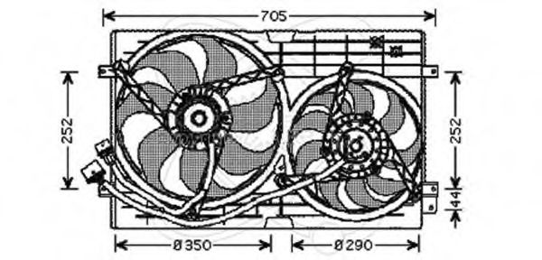 ELECTRO AUTO 32VB006 Вентилятор, охлаждение двигателя для VOLKSWAGEN (Фольксваген) ELECTRO AUTO 32VB006 Вентилятор, охлаждение двигателя для VOLKSWAGEN (Фольксваген)