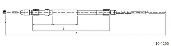 CABOR 10.4266 Трос, стояночная тормозная система для BMW (Бмв) CABOR 10.4266 Трос, стояночная тормозная система для BMW (Бмв)