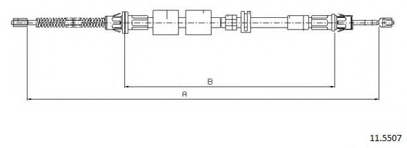 CABOR 11.5507 Трос, стояночная тормозная система для FORD (Форд) CABOR 11.5507 Трос, стояночная тормозная система для FORD (Форд)