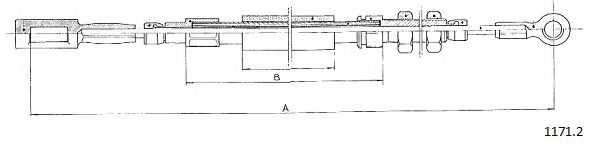 CABOR 1171.2 Трос, стояночная тормозная система для FIAT DUCATO (Фиат Дукато) CABOR 1171.2 Трос, стояночная тормозная система для FIAT DUCATO (Фиат Дукато)