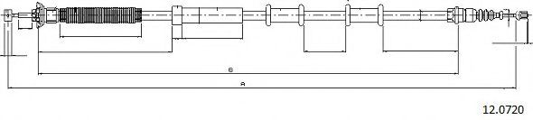 CABOR 12.0720 Трос, стояночная тормозная система для ABARTH PUNTO (Абартх Пунто) CABOR 12.0720 Трос, стояночная тормозная система для ABARTH PUNTO (Абартх Пунто)