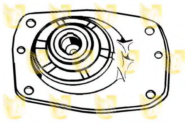 UNIGOM 390185 Опора стойки амортизатора 