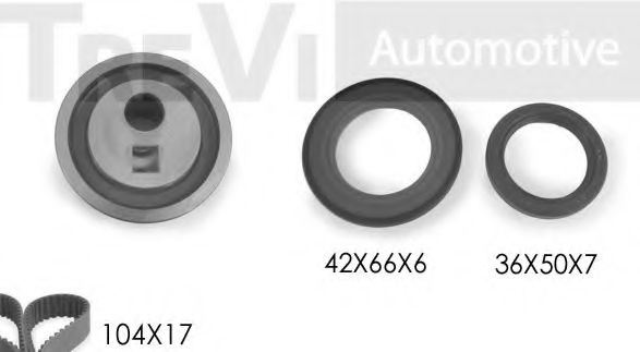 TREVI AUTOMOTIVE KA1000S Комплект ремня ГРМ для PEUGEOT 309 (Пежо 309) TREVI AUTOMOTIVE KA1000S Комплект ремня ГРМ для PEUGEOT 309 (Пежо 309)