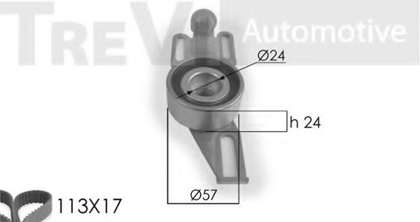 TREVI AUTOMOTIVE KD1005 Комплект ремня ГРМ для CITROëN (Cитроëн) TREVI AUTOMOTIVE KD1005 Комплект ремня ГРМ для CITROëN (Cитроëн)
