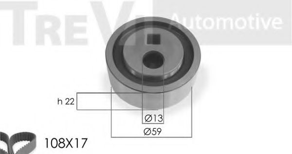TREVI AUTOMOTIVE KD1006 Комплект ремня ГРМ для CITROëN (Cитроëн) TREVI AUTOMOTIVE KD1006 Комплект ремня ГРМ для CITROëN (Cитроëн)