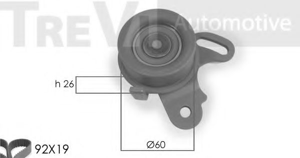 TREVI AUTOMOTIVE KD1032 Комплект ремня ГРМ для MITSUBISHI LANCER (Митсубиши/митсубиси Ланcэр) TREVI AUTOMOTIVE KD1032 Комплект ремня ГРМ для MITSUBISHI LANCER (Митсубиши/митсубиси Ланcэр)