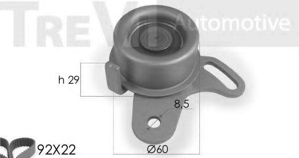 TREVI AUTOMOTIVE KD1033 Комплект ремня ГРМ для HYUNDAI EXCEL (Хендай Эxcэл) TREVI AUTOMOTIVE KD1033 Комплект ремня ГРМ для HYUNDAI EXCEL (Хендай Эxcэл)