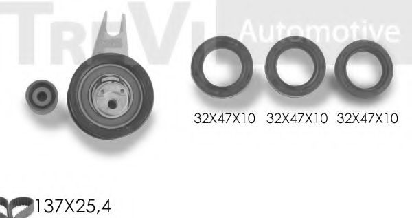 TREVI AUTOMOTIVE KD1088S Комплект ремня ГРМ для AUDI 90 (Ауди 90) TREVI AUTOMOTIVE KD1088S Комплект ремня ГРМ для AUDI 90 (Ауди 90)