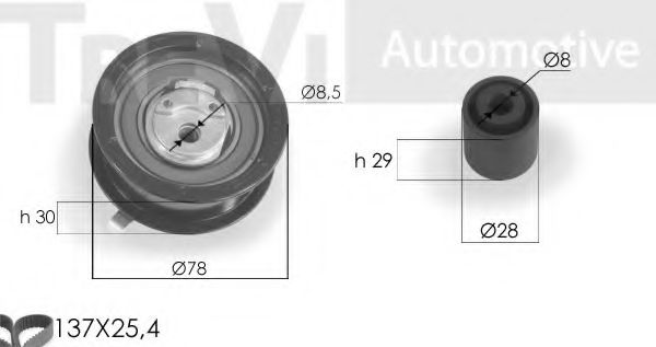 TREVI AUTOMOTIVE KD1097 Комплект ремня ГРМ для AUDI 90 (Ауди 90) TREVI AUTOMOTIVE KD1097 Комплект ремня ГРМ для AUDI 90 (Ауди 90)
