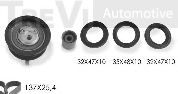TREVI AUTOMOTIVE KD1097S Комплект ремня ГРМ для AUDI 90 (Ауди 90) TREVI AUTOMOTIVE KD1097S Комплект ремня ГРМ для AUDI 90 (Ауди 90)