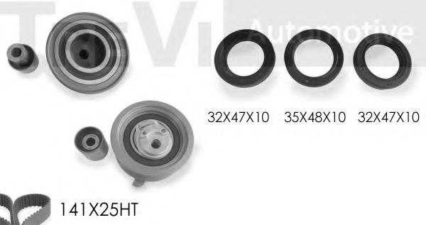 TREVI AUTOMOTIVE KD1101S Комплект ремня ГРМ для VOLKSWAGEN BORA (Фольксваген Бора) TREVI AUTOMOTIVE KD1101S Комплект ремня ГРМ для VOLKSWAGEN BORA (Фольксваген Бора)