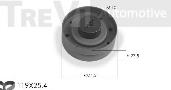 TREVI AUTOMOTIVE KD1110 Комплект ремня ГРМ для VOLKSWAGEN LT 28-50 (Фольксваген Лт 28-50) TREVI AUTOMOTIVE KD1110 Комплект ремня ГРМ для VOLKSWAGEN LT 28-50 (Фольксваген Лт 28-50)