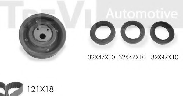 TREVI AUTOMOTIVE KD1111S Комплект ремня ГРМ для AUDI COUPE (Ауди Cоупэ) TREVI AUTOMOTIVE KD1111S Комплект ремня ГРМ для AUDI COUPE (Ауди Cоупэ)