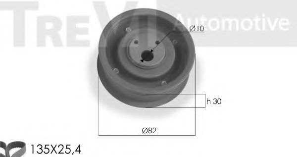 TREVI AUTOMOTIVE KD1113 Комплект ремня ГРМ для VOLKSWAGEN JETTA I (Фольксваген Жэтта и) TREVI AUTOMOTIVE KD1113 Комплект ремня ГРМ для VOLKSWAGEN JETTA I (Фольксваген Жэтта и)