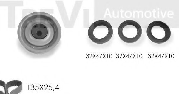 TREVI AUTOMOTIVE KD1113S Комплект ремня ГРМ для VOLKSWAGEN JETTA I (Фольксваген Жэтта и) TREVI AUTOMOTIVE KD1113S Комплект ремня ГРМ для VOLKSWAGEN JETTA I (Фольксваген Жэтта и)