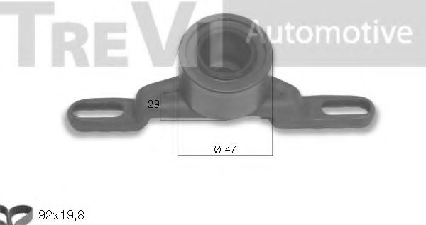 TREVI AUTOMOTIVE KD1114 Комплект ремня ГРМ для FORD FIESTA (Форд Фиэста) TREVI AUTOMOTIVE KD1114 Комплект ремня ГРМ для FORD FIESTA (Форд Фиэста)