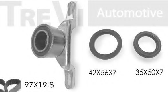 TREVI AUTOMOTIVE KD1116S Комплект ремня ГРМ для FORD FIESTA (Форд Фиэста) TREVI AUTOMOTIVE KD1116S Комплект ремня ГРМ для FORD FIESTA (Форд Фиэста)