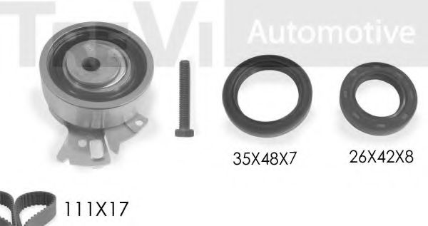 TREVI AUTOMOTIVE KD1130S Комплект ремня ГРМ для OPEL CORSA A (Опель Cорса а) TREVI AUTOMOTIVE KD1130S Комплект ремня ГРМ для OPEL CORSA A (Опель Cорса а)