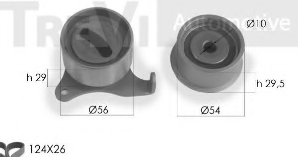 TREVI AUTOMOTIVE KD1139 Комплект ремня ГРМ для TOYOTA (Тойота/тоета) TREVI AUTOMOTIVE KD1139 Комплект ремня ГРМ для TOYOTA (Тойота/тоета)