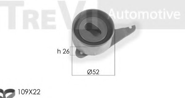TREVI AUTOMOTIVE KD1152 Комплект ремня ГРМ для MAZDA 626 II (Мазда 626 2) TREVI AUTOMOTIVE KD1152 Комплект ремня ГРМ для MAZDA 626 II (Мазда 626 2)