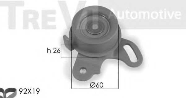TREVI AUTOMOTIVE KD1153 Комплект ремня ГРМ для MITSUBISHI COLT II (Митсубиши/митсубиси Cолт 2) TREVI AUTOMOTIVE KD1153 Комплект ремня ГРМ для MITSUBISHI COLT II (Митсубиши/митсубиси Cолт 2)