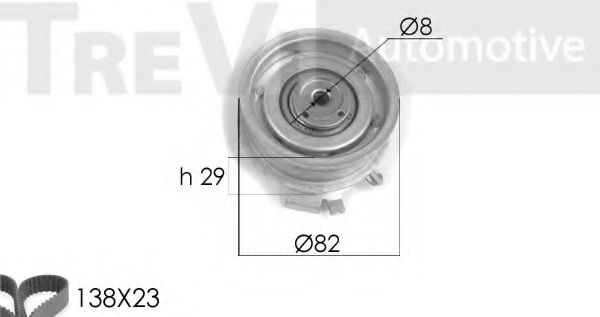 TREVI AUTOMOTIVE KD1158 Комплект ремня ГРМ для SEAT ALTEA (Сеат Алтэа) TREVI AUTOMOTIVE KD1158 Комплект ремня ГРМ для SEAT ALTEA (Сеат Алтэа)