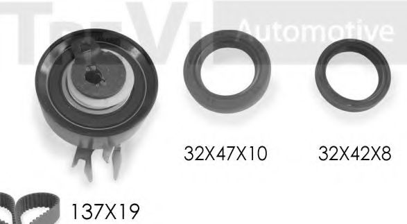 TREVI AUTOMOTIVE KD1159S Комплект ремня ГРМ для SKODA (Шкода) TREVI AUTOMOTIVE KD1159S Комплект ремня ГРМ для SKODA (Шкода)