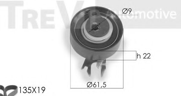 TREVI AUTOMOTIVE KD1160 Комплект ремня ГРМ для VOLKSWAGEN POLO (Фольксваген Поло) TREVI AUTOMOTIVE KD1160 Комплект ремня ГРМ для VOLKSWAGEN POLO (Фольксваген Поло)