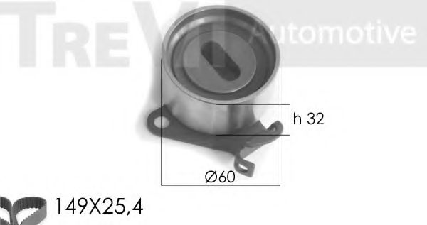 TREVI AUTOMOTIVE KD1165 Комплект ремня ГРМ для MITSUBISHI SIGMA (Митсубиши/митсубиси Сигма) TREVI AUTOMOTIVE KD1165 Комплект ремня ГРМ для MITSUBISHI SIGMA (Митсубиши/митсубиси Сигма)
