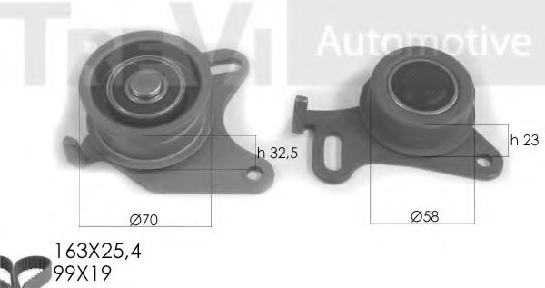 TREVI AUTOMOTIVE KD1191 Комплект ремня ГРМ для MITSUBISHI COLT/RODEO (Митсубиши/митсубиси Cолт/родэо) TREVI AUTOMOTIVE KD1191 Комплект ремня ГРМ для MITSUBISHI COLT/RODEO (Митсубиши/митсубиси Cолт/родэо)