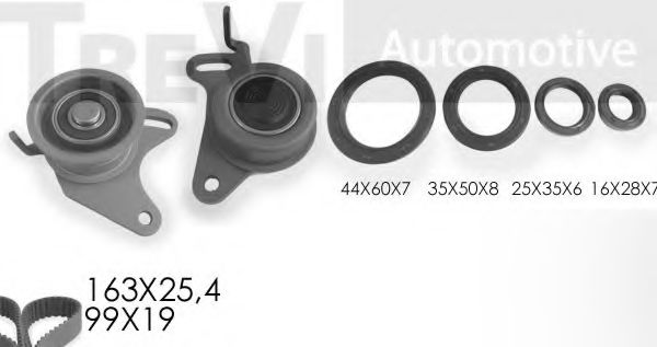 TREVI AUTOMOTIVE KD1191S Комплект ремня ГРМ для HYUNDAI H-1 (Хендай Н1) TREVI AUTOMOTIVE KD1191S Комплект ремня ГРМ для HYUNDAI H-1 (Хендай Н1)