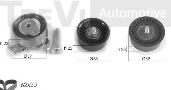 TREVI AUTOMOTIVE KD1219 Комплект ремня ГРМ для OPEL SIGNUM (Опель Сигнум) TREVI AUTOMOTIVE KD1219 Комплект ремня ГРМ для OPEL SIGNUM (Опель Сигнум)