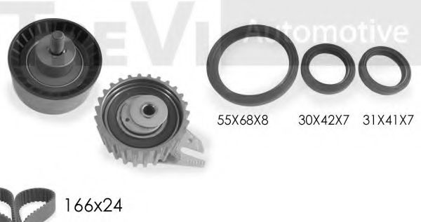 TREVI AUTOMOTIVE KD1225S Комплект ремня ГРМ для ALFA ROMEO 156 (Альфа ромео 156) TREVI AUTOMOTIVE KD1225S Комплект ремня ГРМ для ALFA ROMEO 156 (Альфа ромео 156)