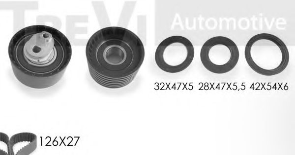 TREVI AUTOMOTIVE KD1247S1 Комплект ремня ГРМ для RENAULT (Рено) TREVI AUTOMOTIVE KD1247S1 Комплект ремня ГРМ для RENAULT (Рено)
