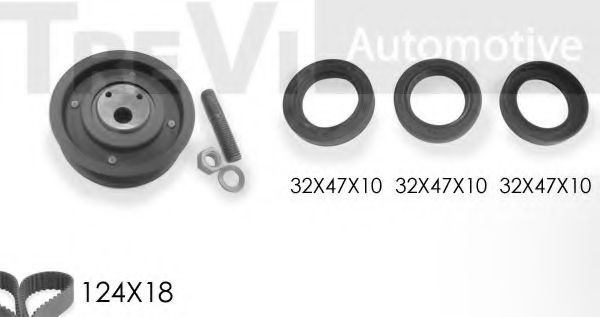 TREVI AUTOMOTIVE KD1263S Комплект ремня ГРМ для SEAT (Сеат) TREVI AUTOMOTIVE KD1263S Комплект ремня ГРМ для SEAT (Сеат)