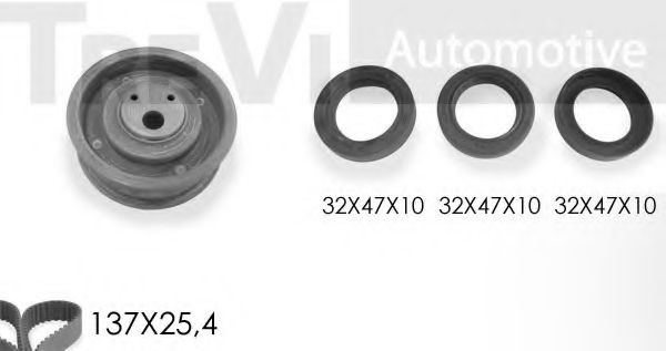 TREVI AUTOMOTIVE KD1265S Комплект ремня ГРМ для AUDI 80 (Ауди 80) TREVI AUTOMOTIVE KD1265S Комплект ремня ГРМ для AUDI 80 (Ауди 80)