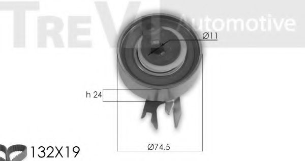 TREVI AUTOMOTIVE KD1292 Комплект ремня ГРМ для VOLKSWAGEN POLO (Фольксваген Поло) TREVI AUTOMOTIVE KD1292 Комплект ремня ГРМ для VOLKSWAGEN POLO (Фольксваген Поло)